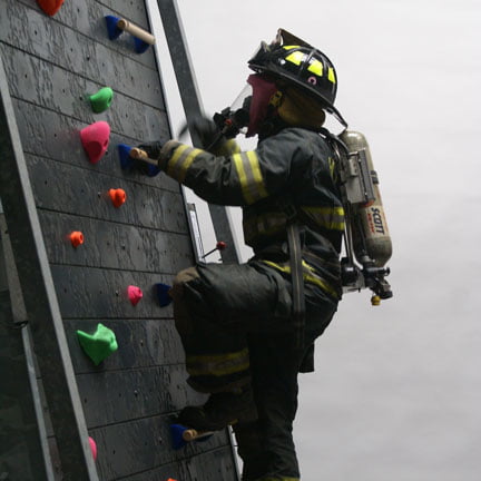 Firefighter training on Treadwall climbing wall, Climbing simulators, Fitness climbing, Training to climb