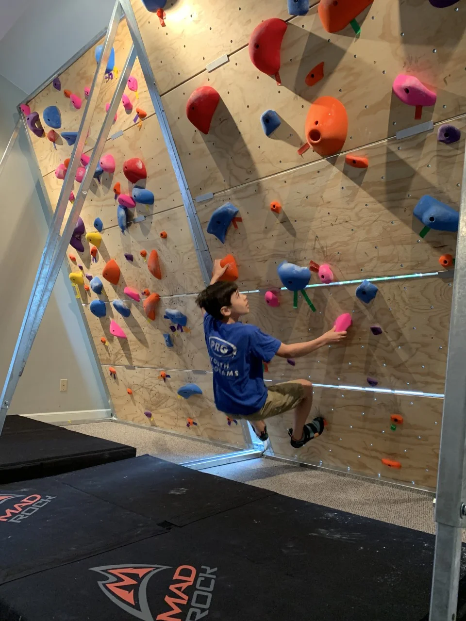Home with Treadwall climbing wall, home fitness climbing wall, Training for climbing